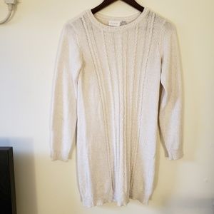 White sweater Dress in a Small Size